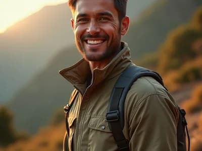 Outdoor lifestyle portrait
