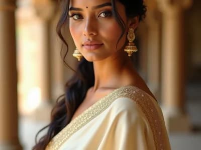 South Indian saree portrait