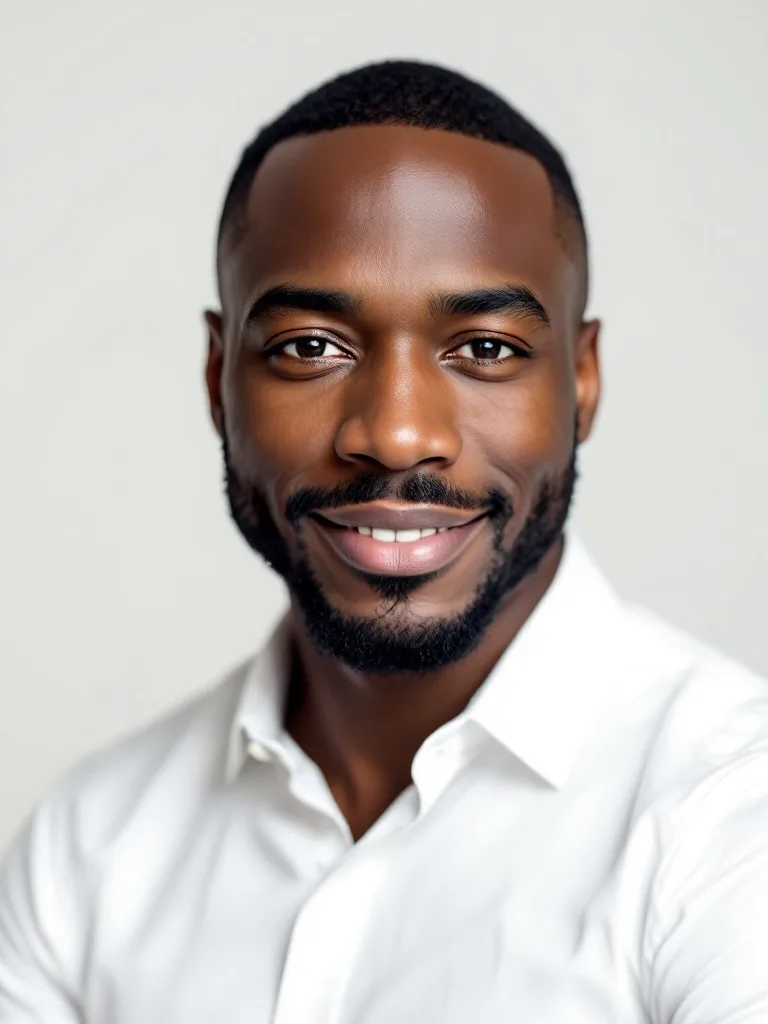 Professional headshot generated from selfies