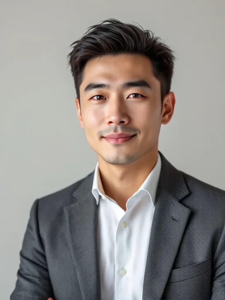 Business portrait generated from selfies